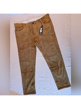Tan Cotton Corduroy Pants, Casual, Warm, Size 46, Snover, NWT